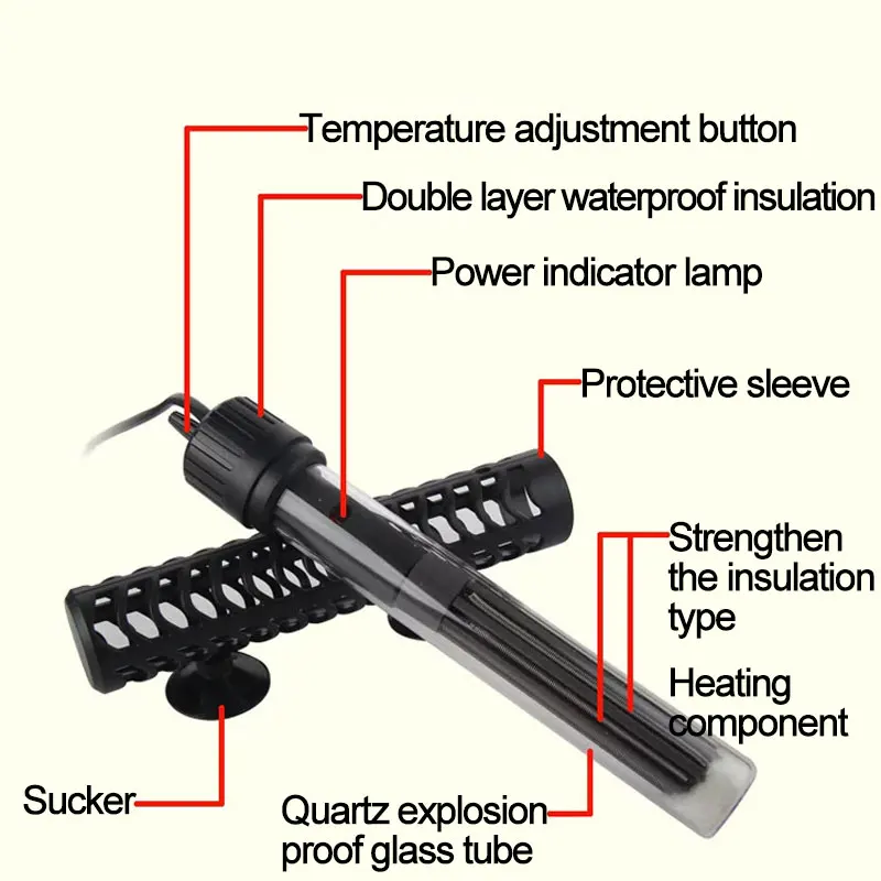 220-240 в 100 Вт/200 Вт/300 Вт/500 Вт аквариумный аквариум Анти-взрыв цифровой регулятор температуры нагревательный стержень