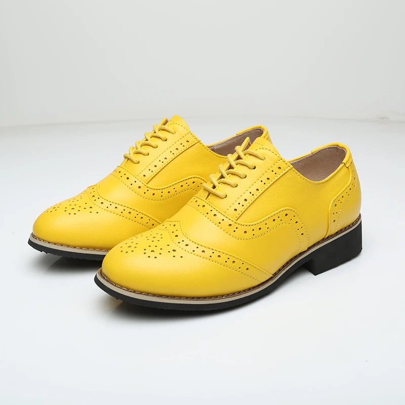 Mens Oxford Shoes Genuine Leather Custom Made Lace Up Men Classic