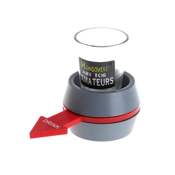 

Spin the Shot Drinking Game Turntable Roulette Glass Spinning Fun Party Home