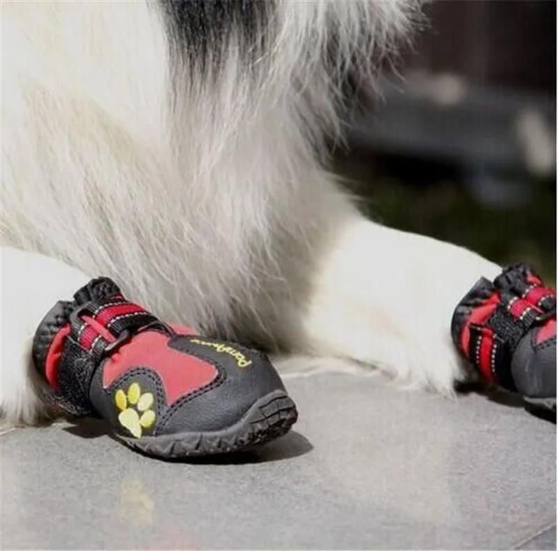 Обувь для домашних животных Внешняя торговля уличная Водонепроницаемая Обувь для собак для питомцев, для крупных собака обувь Золотая Satsuma большая собака военные собаки обувь
