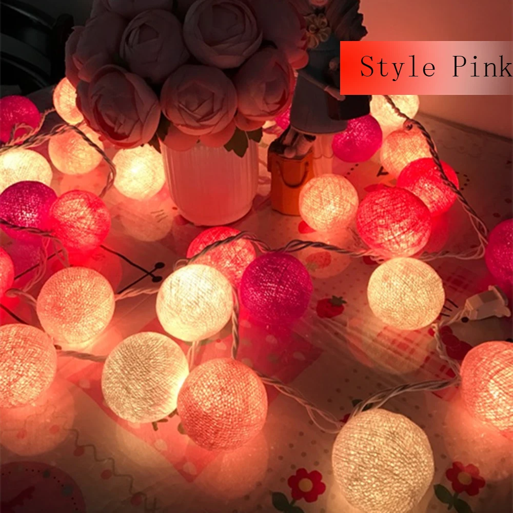 3m 20leds Holiday lights Cotton Ball Led Light string Battery/AC Plug USB Xmas Christmas wedding valentine Day decoration CA 3m 20leds Holiday lights Cotton Ball Led Light string Battery/AC Plug USB Xmas Christmas wedding valentine Day decoration CA
