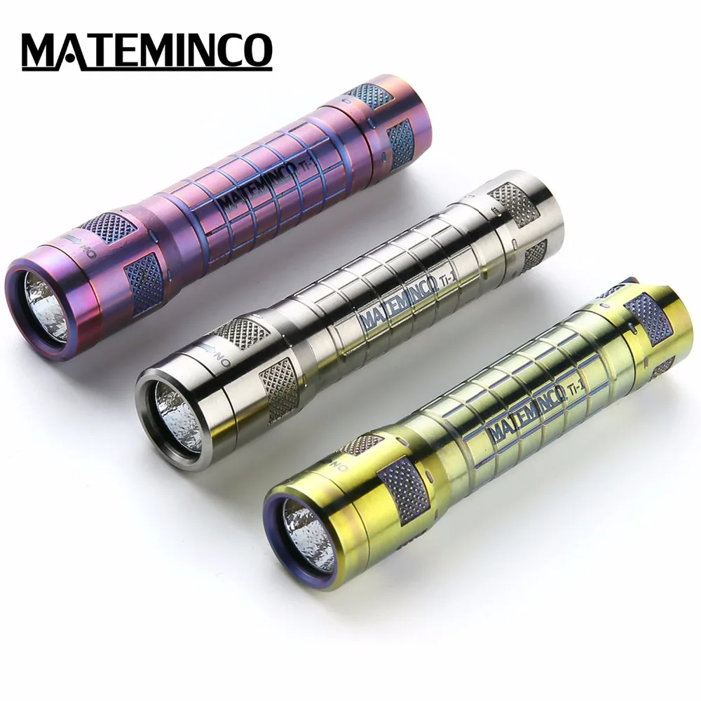 

Mateminco Ti1 Mini Keychain EDC Titanium Alloy AAA Battery LED Flashlight for Emergency