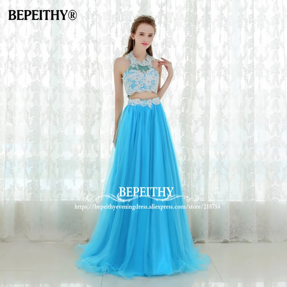 Новое поступление Длинные Выпускные платья из двух частей vestido de festa Longo дешевое
