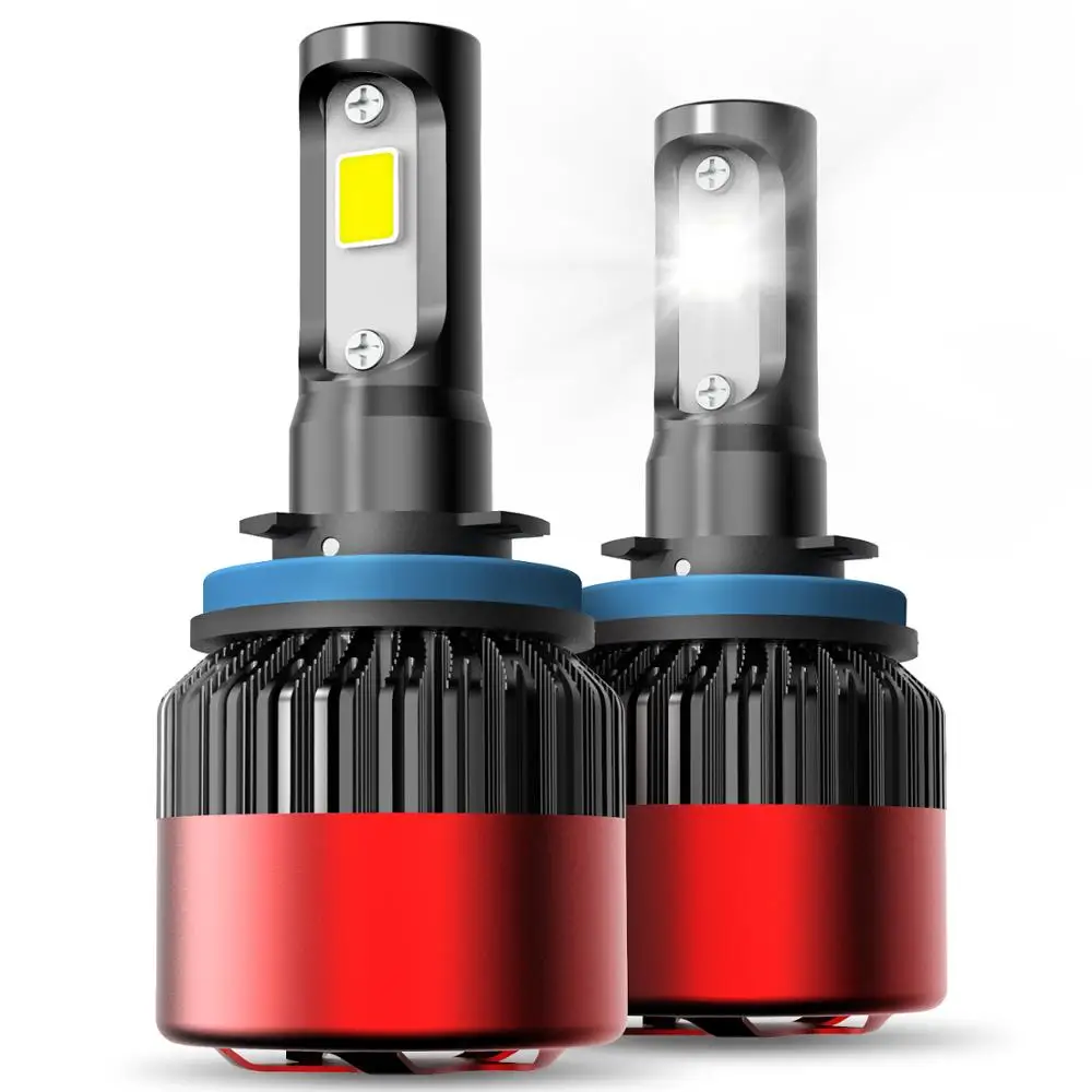 LED H11 H8 H9 Car Headlight 9003 COB H1 16000Lm Fog Light Auto Headlamp for Kia rio k2 3 sportage ceed sorento cerato soul | Автомобили и