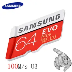 SAMSUNG 100 МБ/с. карты памяти 64 ГБ и 128 Гб 32 GB 256 gb Micro SD Card Class10 U3 U1 4 K Microsd флэш-карты памяти для телефона с SDHC SDXC