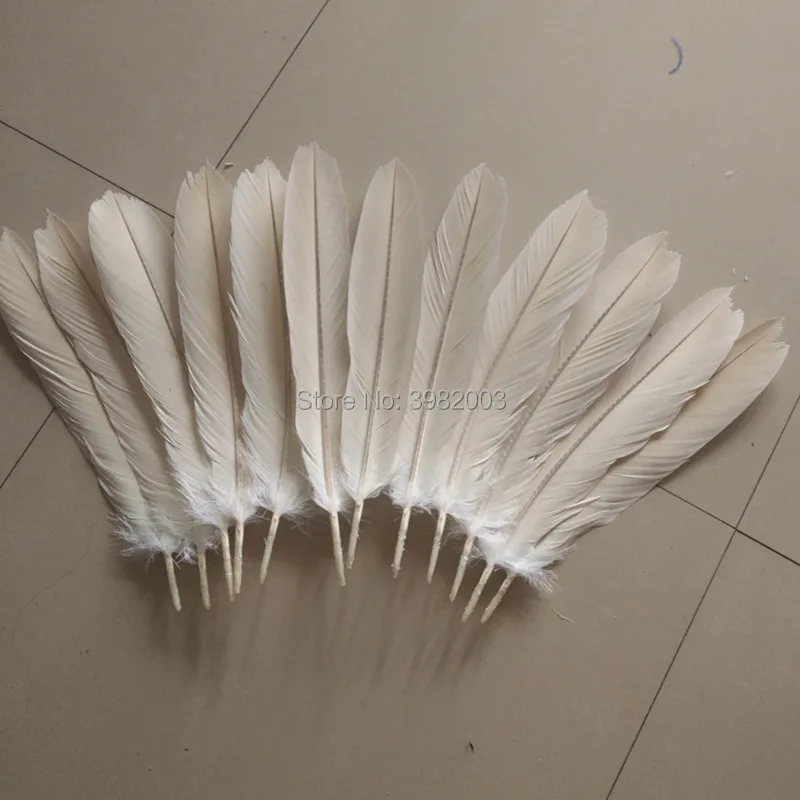 New 10 pcs 12-18inch //30-45 cm Set Rare and precious white feathers Pattern Diy
