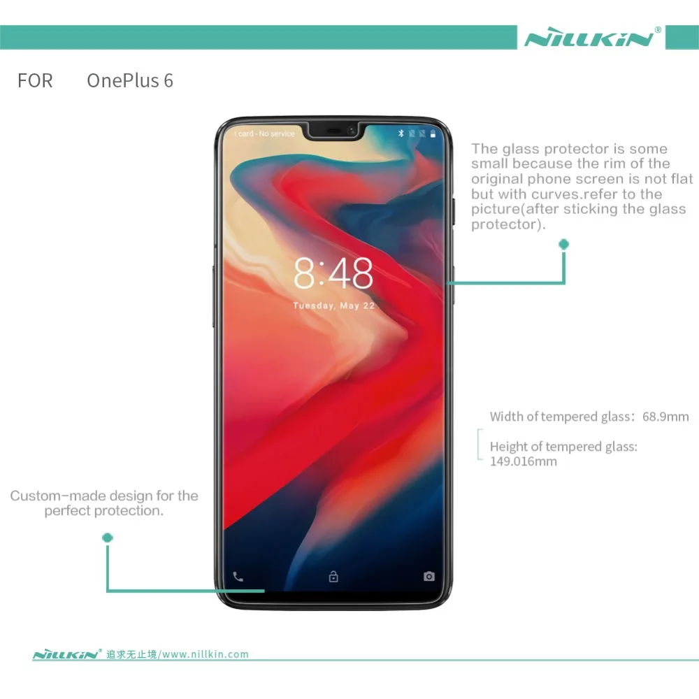 Закаленное стекло для Oneplus 7 6T 6 5 T защитная пленка экрана Nillkin 9H твердая