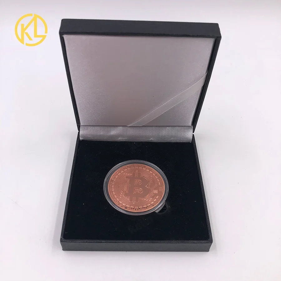 Горячая памятная Биткоин позолоченная фольга монета индивидуальные вызов Золотая монета с акриловым чехол для коллекции