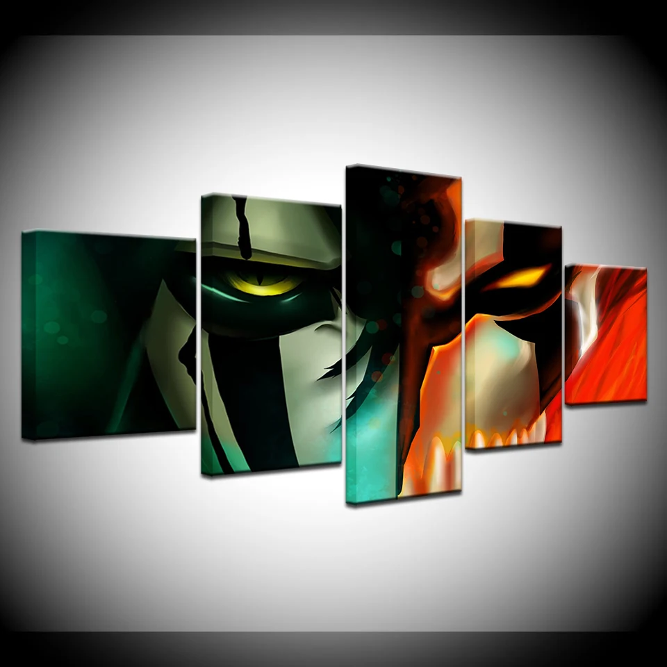 HD с 5 шт. Аниме Bleach модульная Картина Wall Art рамка Декор для дома постер картина