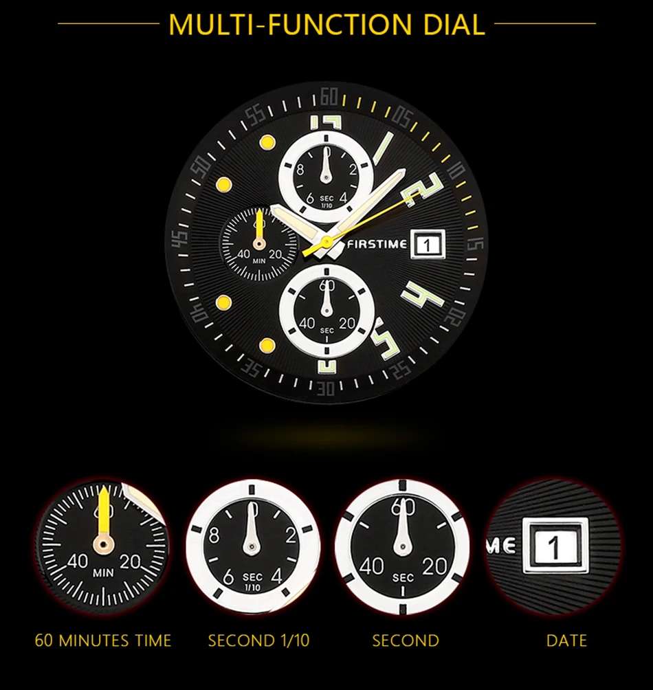 Все хронограф из нержавеющей стали часы Топ люксовый бренд Relogio Saat Montre Horloge Masculino Erkek Hombre Водонепроницаемость