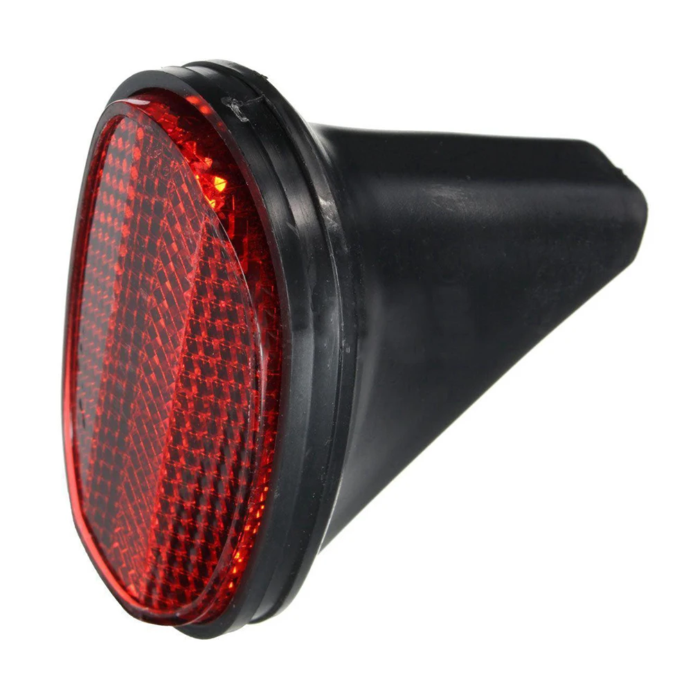 1 pcs Bicycle Rear Tail Fender Reflector Mudguard Oval Warnning Red