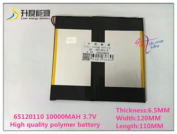 

3.7V 10000mAH SD 65120110 (polymer lithium ion battery / A class cell ) Li-ion battery for tablet pc,e-book,speaker