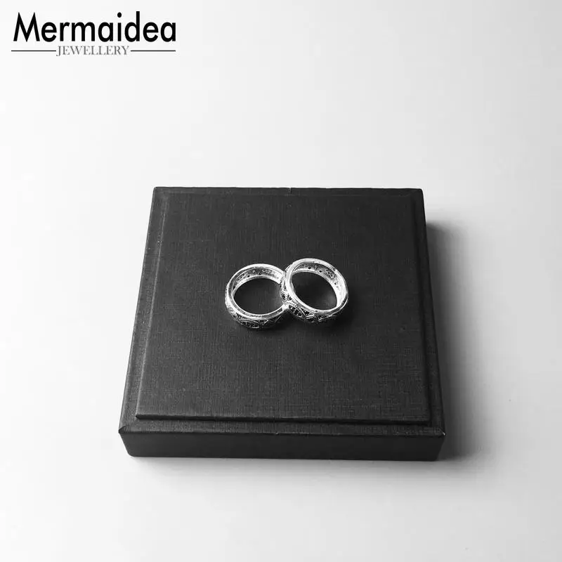 Обручальные кольца Black Love Knot с серебряным покрытием из циркония модные ювелирные