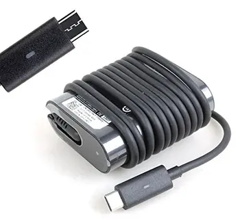 

A- Original 30W USB Type C AC Laptop Adapter for DELL XPS 12 9250 Latitude 12 7275 Venue 8 Pro 5855 Power Charger 02CR08 0F17M7
