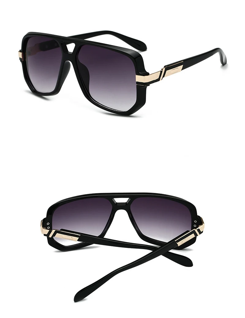 PAWXFB новые большие оправы солнцезащитные очки унисекс Квадратные Солнцезащитные очки для вождения Ретро-люнеты UV400