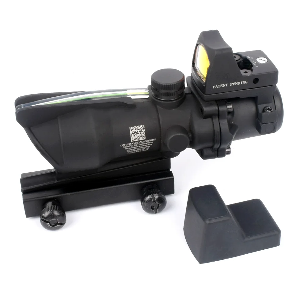 Оптический прицел WIPSON ACOG 4X32 оптический CAHEVRON сетка волоконно с красной подсветкой