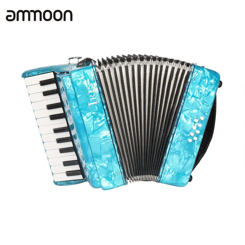 

22-Key 8 Bass Piano Accordion with Straps Gloves Cleaning Cloth Educational Music Instrument for Students Beginners Childern