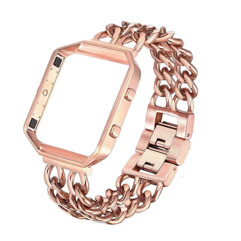Prix pour Joyozy Remplacement En Acier Inoxydable Chaîne Bandes avec Cadre En Métal pour Fitbit Blaze Argent Noir Or Rose Prix pour Joyozy Remplacement En Acier Inoxydable Chaîne Bandes avec Cadre En Métal pour Fitbit Blaze Argent Noir Or Rose