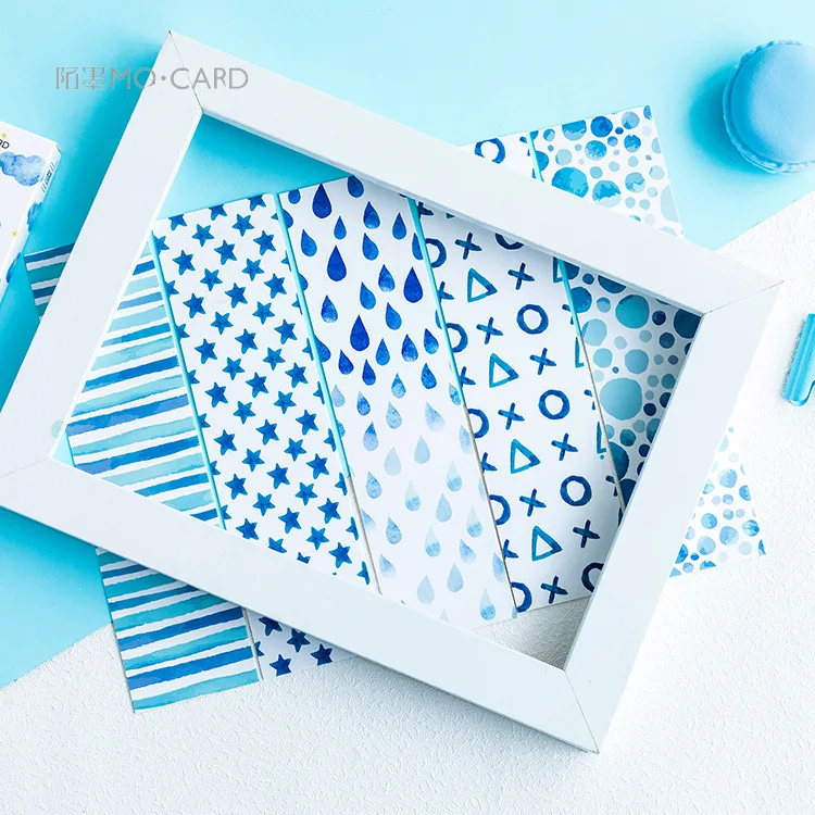 

30sheets/pack Creative Blue Sea World Paper Bookmark, Lovely Special Book Label Page-marker, Special Gifts