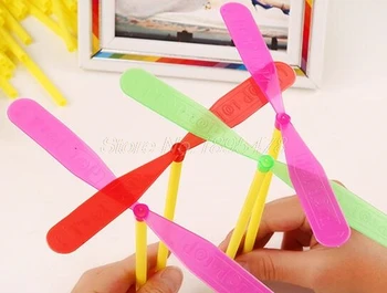 

200PCS Plastic Dragonfly Assortment Mini Whirl A Copter Helicopter Gift Toys Birthday Pinata Fillers for Kids Party Favor