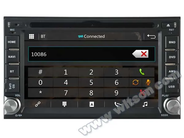Perfect WITSON CAR DVD GPS for HYUNDAI SONATA/ELANTRA car audio player with bluetooth car stereo navigation gps support DVR/Wifi 2