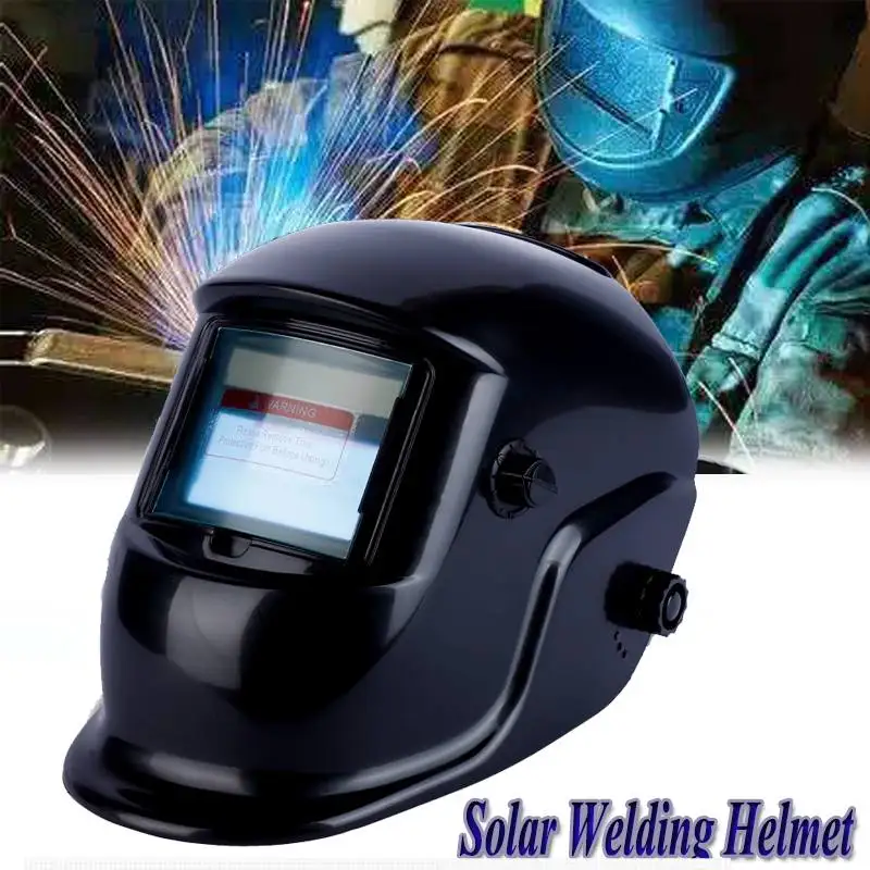

Solar Auto Darkening Adjustable Shade Range 4/9-13 Big View MIG ARC Electric Welding Mask Helmets Cap Welder Protective Gear