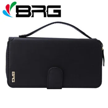 

Luxury BRG Handbag Wallet Leather Case Cover For Samsung Galaxy Note 4 Note5 Flip Cover Multi Card Slots Capa