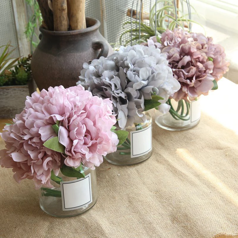 

1 Bunch Artificial Silk Flowers Bouquet Wedding & Party Decorative Supplies Home Office Simulation Decorations 7 Colors 6A1253