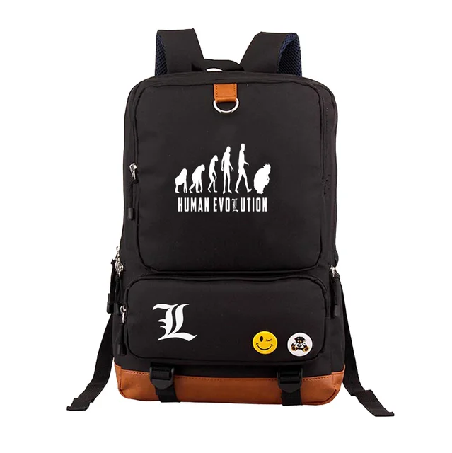Siawasey Anime Death Note Cosplay Backpack Daypack Bookbag Shoulder Bag Laptop School Bag 