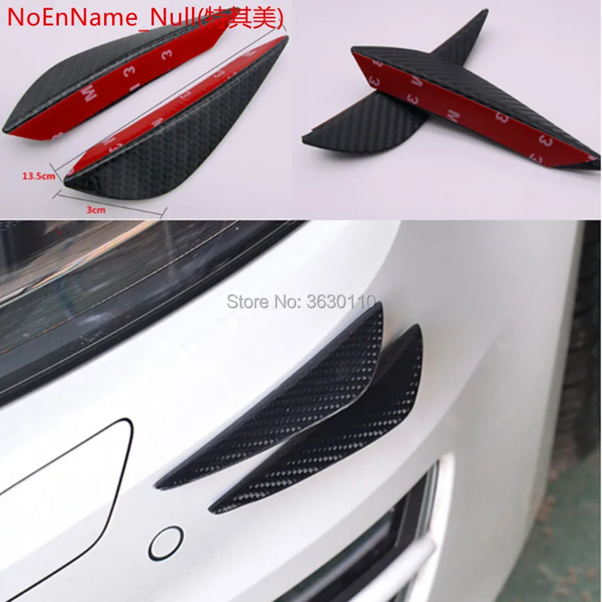 

4pcs/set Front Bumper Fins lip Canards Splitter sticker for Toyota Rav4 Prius Corolla Highlander Fortuner Avensis land cruiser
