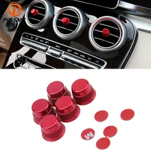 POSSBAY 5 шт. красный/синий автомобильный Кондиционер Регулятор тепла украшение для Mercedes-Benz C-Class C200 C180L GLC200