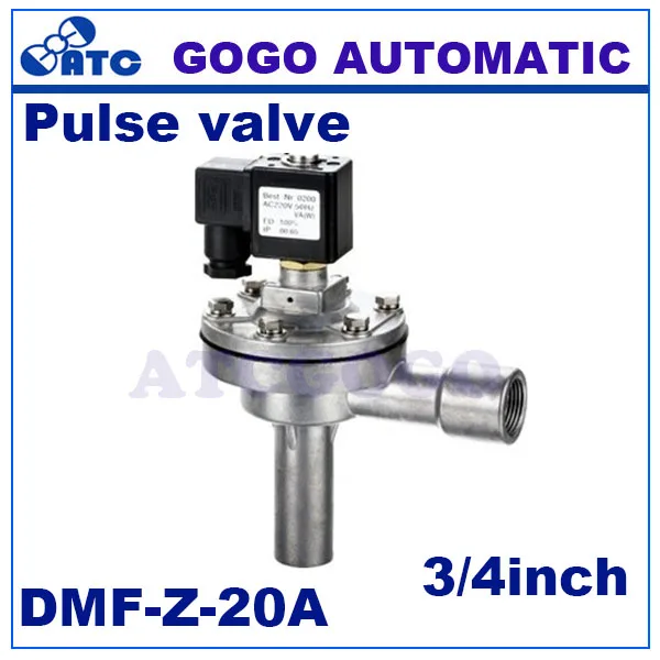 DMF Z 20A G3/4 &quotпрямой угол Соленоидный клапан DC24V вставка трубы импульсный клапан|valve
