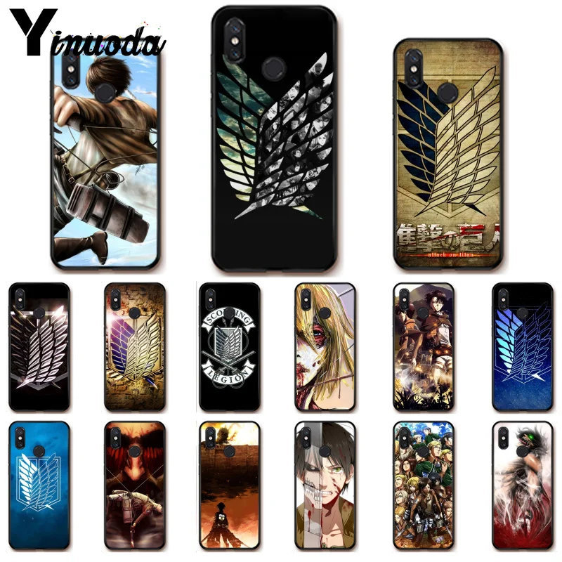 

Yinuoda Anime Japanese attack on Titan Design Phone Cover for Xiaomi Redm4X 6A Redmi Go Redmi5 5Plus Note4 Note5 7 mi A1 A2Lite