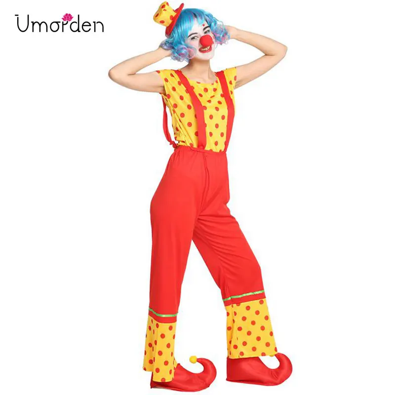 Женский костюм клоуна Umorden Purim для косплея|Праздничные костюмы| |