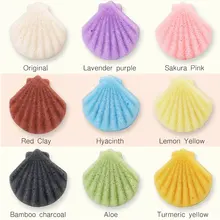 Пуф в форме сердца спонж для очищения кожи очищающее средство для лица мытье лица слойка 9 цветов