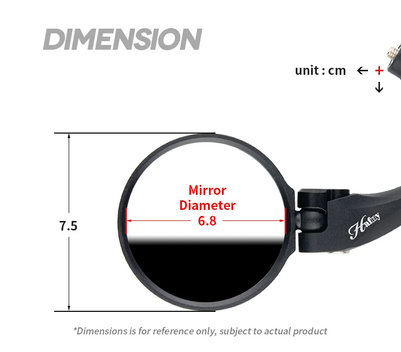 Hafny велосипедные зеркала из нержавеющей стали, прозрачное зеркало заднего вида для велосипеда, руль, защитное Зеркало для велосипеда MTB, шоссейное Велосипедное Зеркало