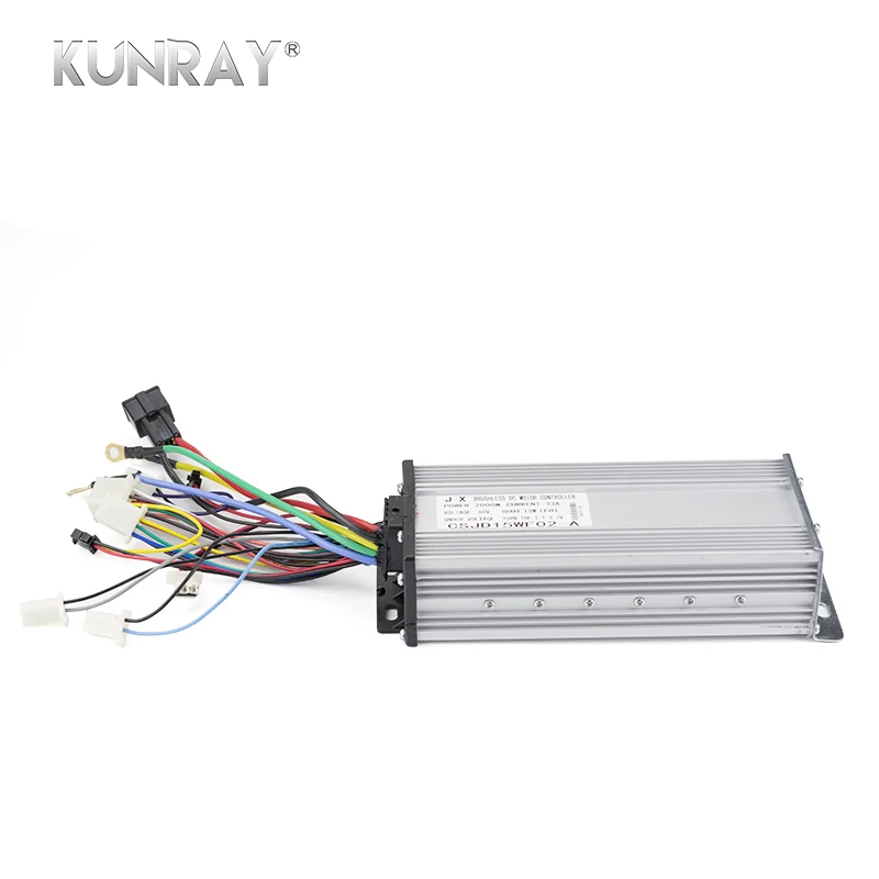 KUNRAY Электрический 48V 2000W бесщеточный контроллер, Бесщеточный Регулятор скорости двигателя, 33A 15 Mosfet функция обратного хода для электронного скутера