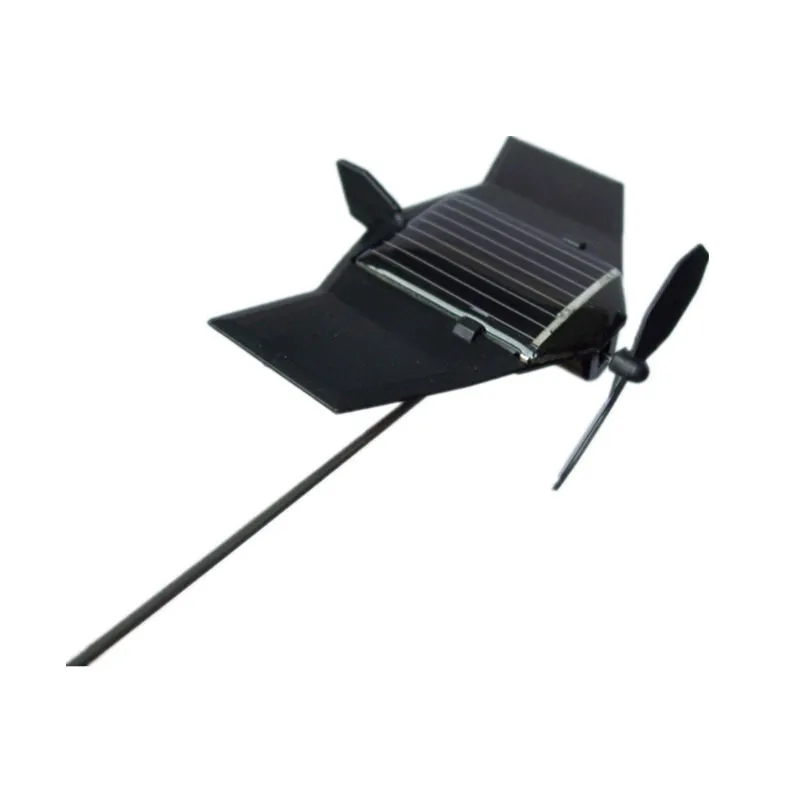 

Model Plane Solar Powered Toys Black Hawk Solars Aircraft Learning Education Mechanical Christmas Gift For Children