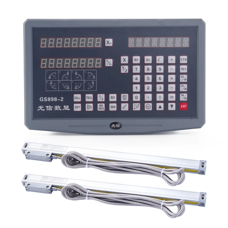 

DRO 2 3 Axis digital readout 0~1000mm 0~3PCS digital linear scale High Precision linear encode DRO Milling lathe machine grinder