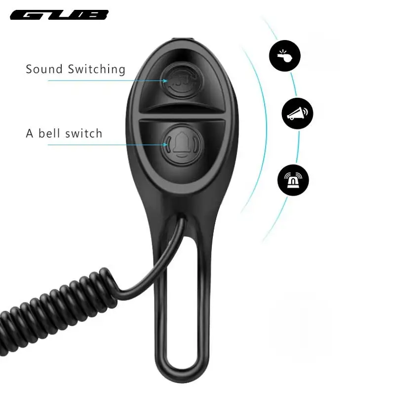 GUB 120db USB зарядка велосипедный Звонок велосипедный Воздушный Рог электронный велосипедный руль кольцо водонепроницаемый велосипед звуковая сигнализация