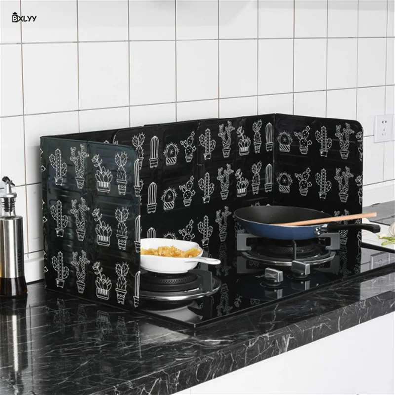 BXLYY Cooking Aluminum Foil High Temperature Insulation Oil Barrier Kitchen Tool Foldable Insulation Oil Barrier Accessories.75z