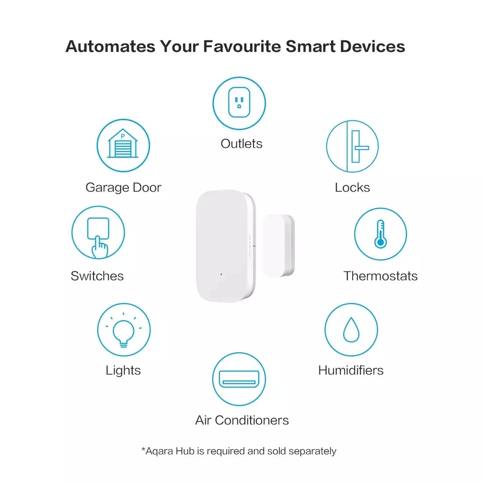  Bulk Xiaomi Aqara Door Window Sensor Zigbee Wireless Connection Smart Mini door sensor Work With Mi - 32946472231