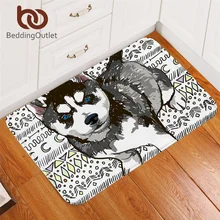 Постельные принадлежности Outlet Хаски ковер для детей геометрический, ацтекский коврик на дверь граффити собака мягкий ковер мультфильм животных пол коврик дропшиппинг 40x60 см