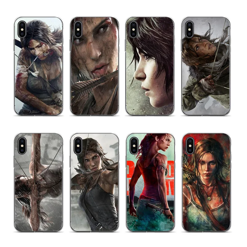 Aiboduo Tomb raider обои черный мягкий силиконовый чехол для iPhone X XS XR XSMax 5 5S SE 8 8plus 7 7plus 6s