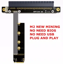 Стояк PCIE 3,0×16 M2 NGFF NVMe SSD, M.2 PCI-e 16x стояка горно видеокарты удлинитель 25 см-60 см PCI Express Gen3