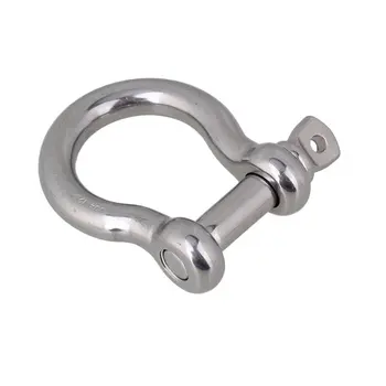 

M12 Silver 304 Stainless Steel Rustproof Screw Pin Anchor Bow Shackle Clevis European Style