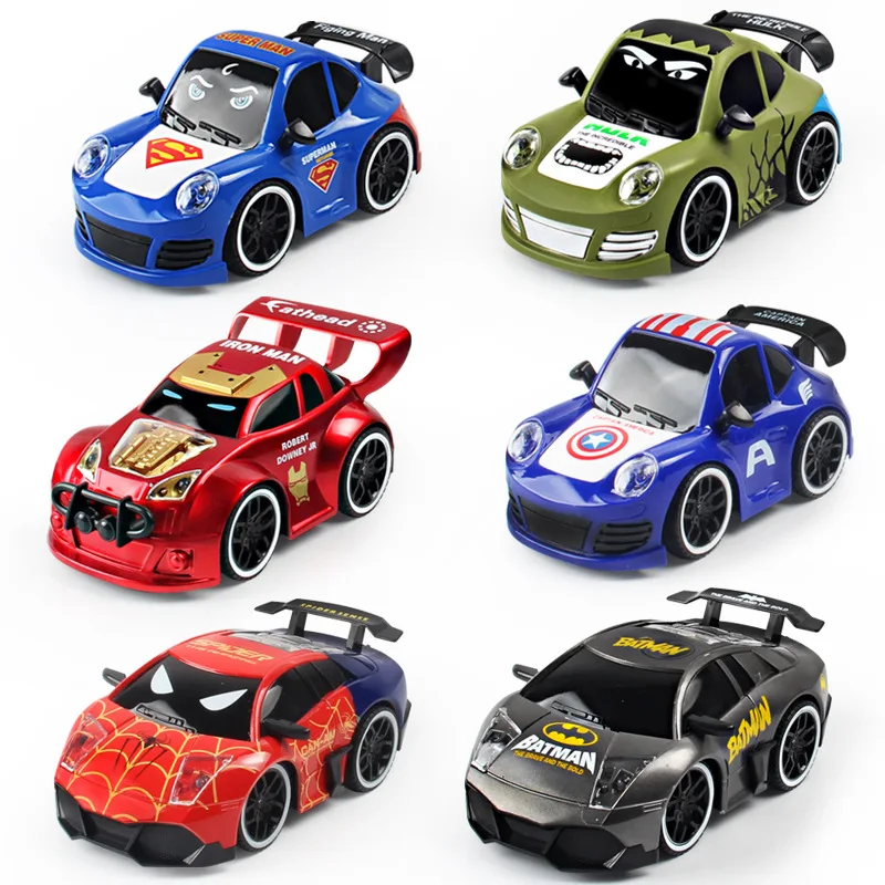 4CH Super Hero Spiderman Car Toys Romote Control Car Vehicle Children Kids Eletric RC Toys Gift