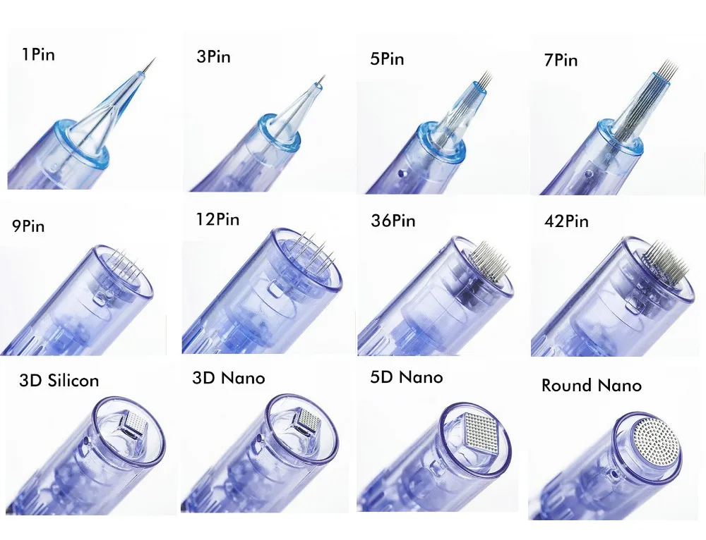 МТС/пум микро иглы картридж Замена для Дерма ручка, 30 шт./лот, микро нано иглы головы татуировки иглы подходит для Dr. A6
