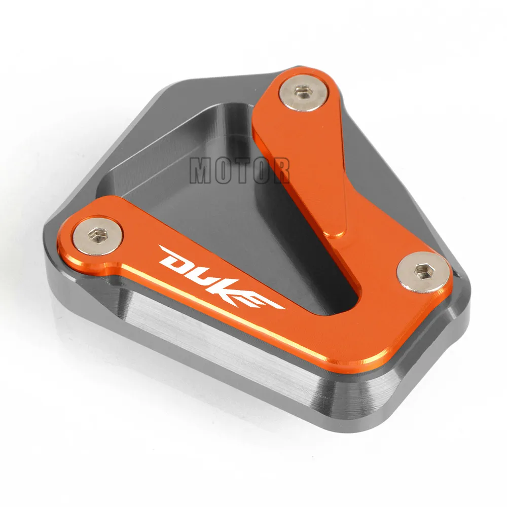 Двигатель цикл Sidestand Kickstand увеличитель для KRM 790 Duke 790 Duke- мотор ноги боковой стенд расширение пластина поддержка - Цвет: Titanium-Orange