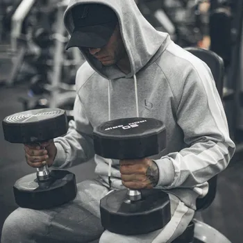 

Brands Men Gyms Hoodies Gyms Fitness Bodybuilding Sweatshirt Pullover Sportswear Male Workout Hooded Jacket Clothing